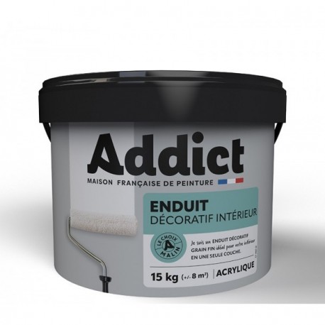 Enduit ADDICT décoration intérieure grain fin blanc 15kg
