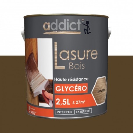 Lasure bois ADDICT glycéro chêne rustique 2,5L