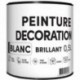 Peinture acrylique TDP Décoration brillant blanc 0,5L