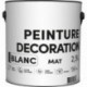 Peinture acrylique TDP Décoration mat blanc 2,5L