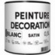 Peinture acrylique TDP Décoration satin blanc 0,5L