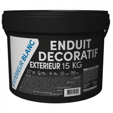 Enduit Décoratif Extérieur TDP mat blanc 15kg