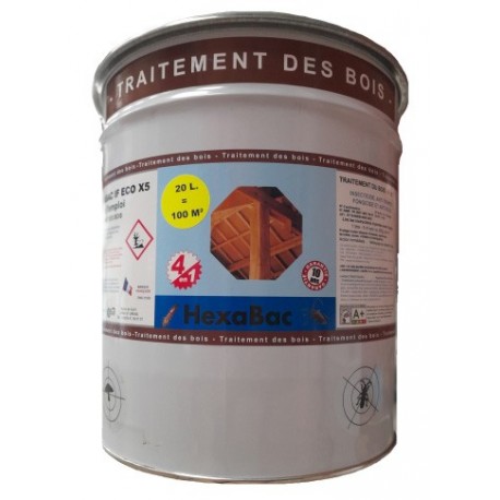 Traitement bois HEXABAC multi-usages 20L