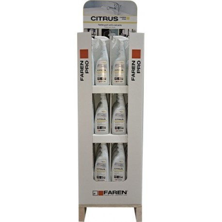 Box de 48 Nettoyant et détartrant CITRUS FAREN 750ml