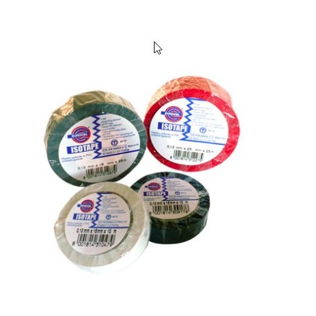 Ruban adhésif PVC électrique EUROCEL Isotape gris 10mx15mm