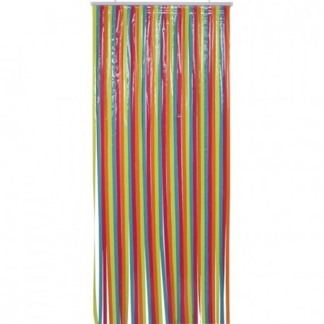 LUANCE RIDEAU DE PORTE 90X220CM LANIERES PLASTIQUE MULTICOLORE