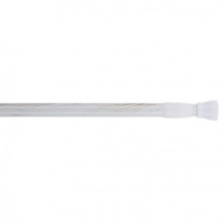 Tringle ESSENTIEL Entre-murs extensible 70 à 120cm Blanc/Or