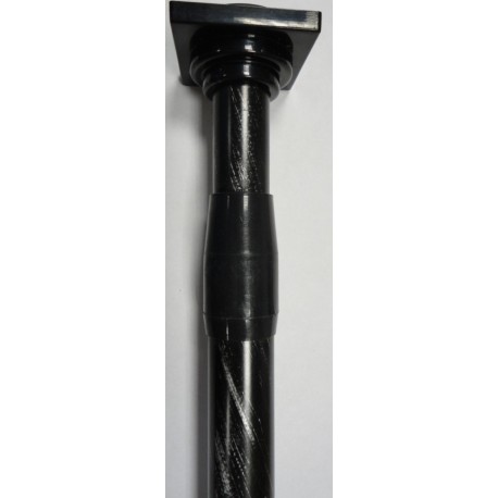 Tringle ESSENTIEL Entre-murs extensible 70 à 120cm noir/argent