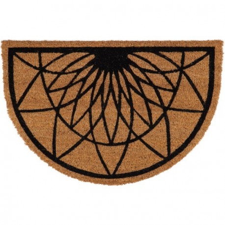 Tapis Imprimé demi lune Rosace LUANCE 40x60cm