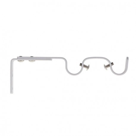 Support Dble Gouttiere LUANCE Blanc
