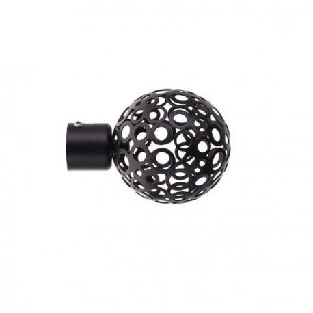 Embout Boule Perforee Noir LUANCE Mat