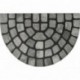 LUANCE TAPIS IMP DEMI LUNE CAOUTCHOUC DALLE 40x60cm