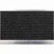 LUANCE Tapis ALLIAGE METAL POLYESTER/TPR GRIS/NOIR 40x60cm