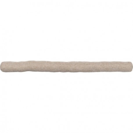 Boudin de porte simple bande agrippante LUANCE Effet Lin Beige 80cm