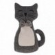 Butée de porte LUANCE Chat Noir/Blanc