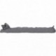 Boudin de porte simple LUANCE Dogue Gris 80cm