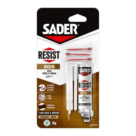 Colle Epoxy SADER Résist'Bois 10g