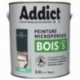 Peinture bois ADDICT glycéro satin gris anthracite RAL 7016 2,5L