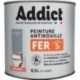 Peinture fer ADDICT glycéro brillant gris argent RAL 7001 0,5L