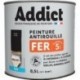 Peinture fer ADDICT glycéro mat noir RAL 9005 0,5L