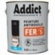 Peinture fer ADDICT glycéro mat noir RAL 9005 2,5L