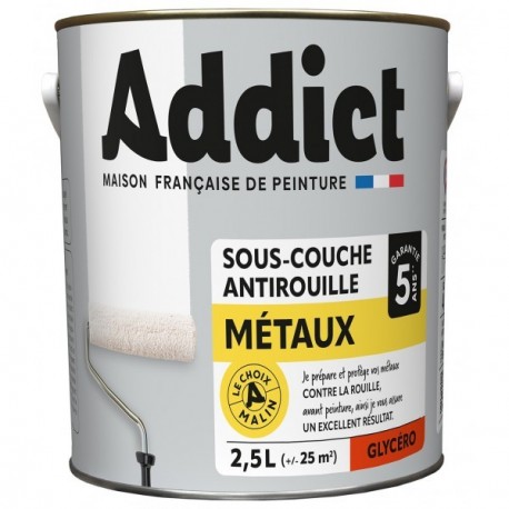 Sous-couche ADDICT métaux blanc 2,5L