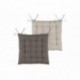 Galette DUO 16 points taupe 40x40cm