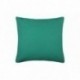 Coussin zip DUO 40x40cm émeraude