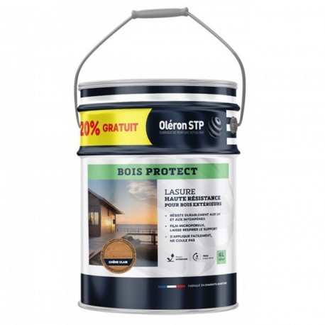 TECHNIMA Oléron Lasure Bois Protect chêne clair 5L+20% gratuit