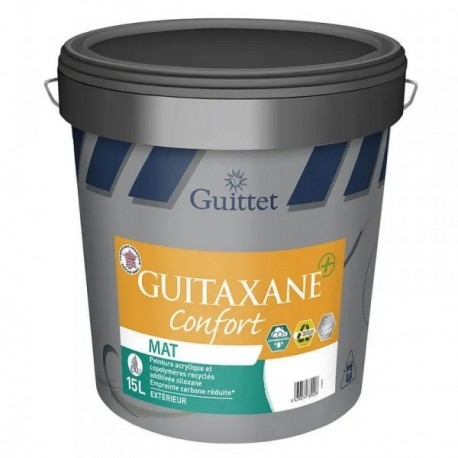 Peinture GUITTET Guitaxane + Confort D2 blanc 15L
