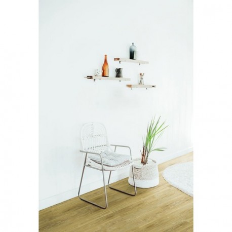 Revêtement de sol DECORALIA LVT clic 30 Chêne cérusé beige paquet de 2m² lames de 122x18,3cm