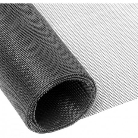 LUANCE TOILE MOUSTIQUAIRE 120X250CM FIBRE DE VERRE GRIS