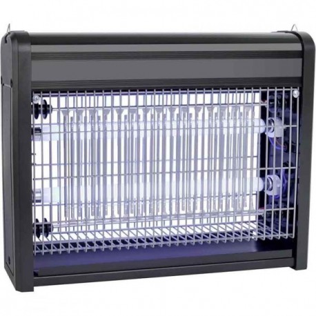 LUANCE LAMPE ANTI-INSECTES GM NOIR DOUBLE NEON LED MIAMI