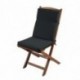 Coussin de fauteuil STOF Hawai Outdoor carbone 40x90cm