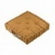 Coussin DUO STOF curry/lin 45x45x10cm