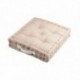 Coussin DUO STOF lin/ecru 45x45x10cm