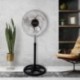 Ventilateur sur pied Sandi GARSACO 70W métallique/noir