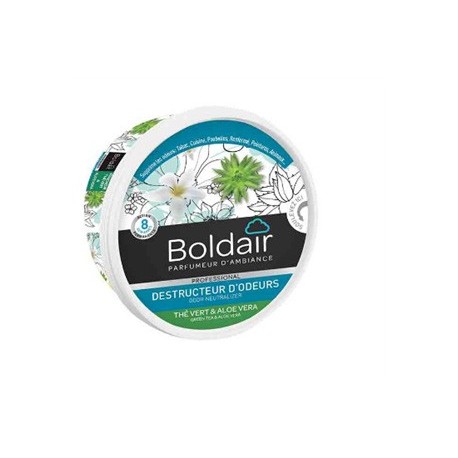 Gel destructeur d'odeurs BOLDAIR fraicheur thé vert 300g