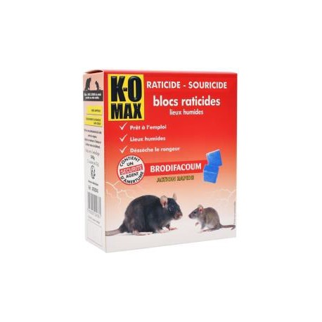 K-OMAX Raticide-Souricide bloc 240g