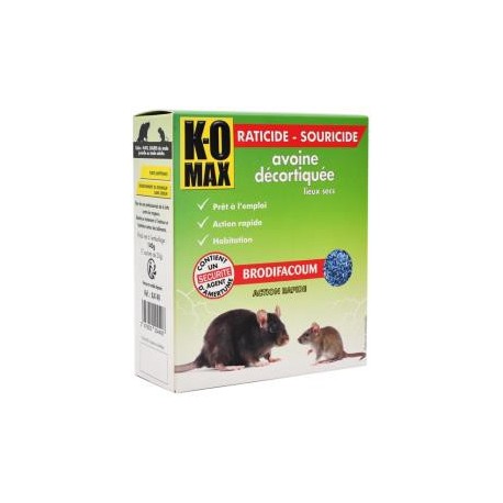 K-OMAX Raticide-Souricide avoine décortiquée 140g