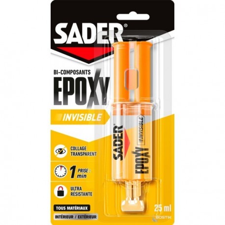Colle Epoxy SADER invisible 25ml