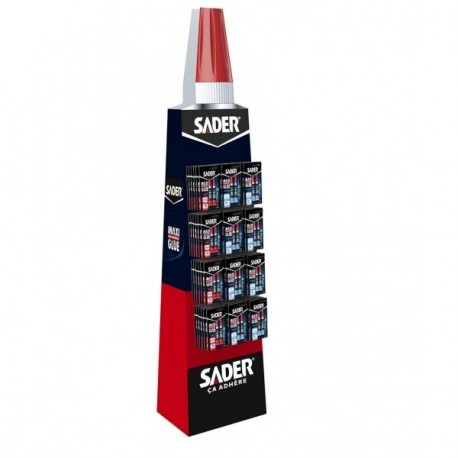 Box mixte 96x(2x3g) SADER Maxiglue : 60 gel + 36 liquide