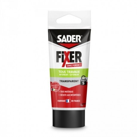 Colle SADER FSP tous travaux intérieur/extérieur transparent 50g