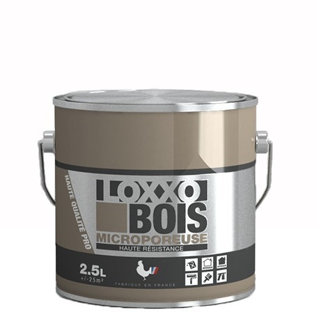 Peinture bois microporeuse LOXXO blanc 2,5L