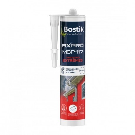 Colle de fixation Conditions extrêmes BOSTIK MSP 117 Blanc 290ml
