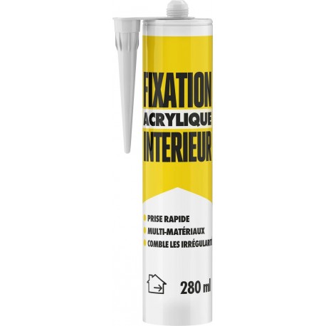 Colle Fixation Interieur Acrylique 1er Prix Blanc 280ml