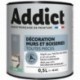 Peinture ADDICT Déco.M&Bois satin béton-gris argent 0,5L