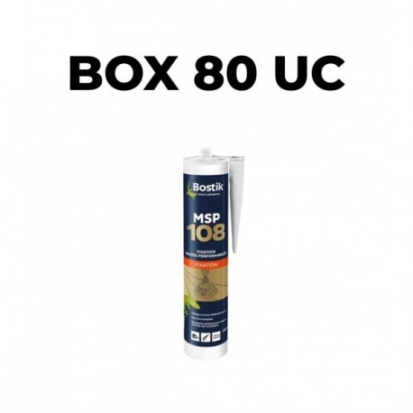 Box de 80uc Mastic BOSTIK MSP 108 blanc 290ml