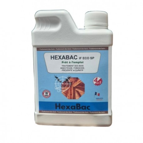 Traitement bois HEXABAC IF ECO SP multi-usages 0,5L