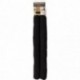 Boudin de porte double velours cotele extra-large noir LUANCE 80cm